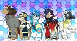 Size: 1280x685 | Tagged: aoba, artist:ponypaws, clear, derpibooru import, dmmd, dramatical murder, koujaku, male, mink, noiz, safe