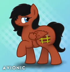 Size: 2188x2260 | Tagged: safe, artist:avionic, derpibooru import, oc, oc:skyheart, unofficial characters only, pegasus, pony, chubby, female, overweight, solo