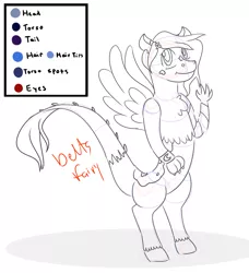 Size: 1967x2160 | Tagged: safe, artist:deltafairy, derpibooru import, oc, unofficial characters only, draconequus, hybrid, adoptable, breedable, commission, custom, finished commission, interspecies offspring, irl, offspring, parent:discord, parent:princess luna, parents:lunacord, photo, reference sheet, sketch, solo, toy