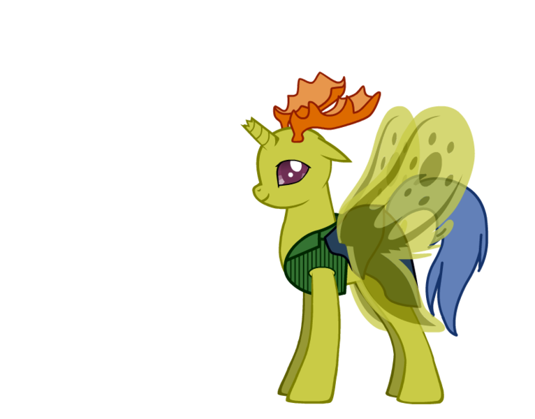 Size: 830x650 | Tagged: artist:miss shy, changedling, changeling, derpibooru import, king thorax, pony creator, safe, simple background, smiling, solo, thorax, to where and back again, transparent background