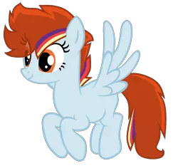 Size: 1408x1328 | Tagged: artist:sapphireartemis, derpibooru import, oc, offspring, parent:flash sentry, parent:rainbow dash, parents:flashdash, safe, simple background, smiling, solo, unofficial characters only