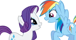 Size: 15314x8170 | Tagged: absurd resolution, artist:cyanlightning, derpibooru import, rainbow dash, rarity, safe, simple background, .svg available, transparent background, vector