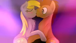 Size: 1280x720 | Tagged: safe, artist:jbond, derpibooru import, derpy hooves, doctor whooves, time turner, pegasus, pony, doctorderpy, female, kissing, male, mare, shipping, straight