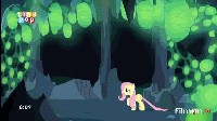 Size: 200x112 | Tagged: safe, derpibooru import, edit, edited screencap, screencap, discord, fluttershy, draconequus, pegasus, pony, to where and back again, animated, crying flutterlings, female, gameloft, gif for breezies, male, mare, picture for breezies