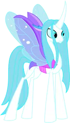 Size: 415x723 | Tagged: artist:invader-matt, changedling, changeling, changeling queen, derpibooru import, purified chrysalis, queen chrysalis, safe, simple background, solo, to where and back again, transparent background