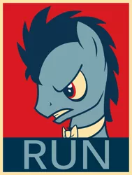 Size: 1789x2371 | Tagged: safe, artist:peora, derpibooru import, doctor whooves, time turner, pony, discord whooves, discorded, doctor who, hope poster, male, propaganda, shepard fairey, solo, stallion