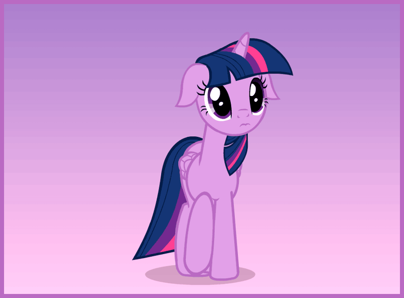 Size: 900x664 | Tagged: safe, artist:askometa, derpibooru import, twilight sparkle, twilight sparkle (alicorn), alicorn, pony, 3:, adorable face, animated, behaving like a dog, cute, dilated pupils, eye shimmer, female, floppy ears, folded wings, gif, gradient background, looking up, mare, perfect loop, puppy dog eyes, purple background, sad, sadorable, shadow, solo, spinning, twiabetes, vector