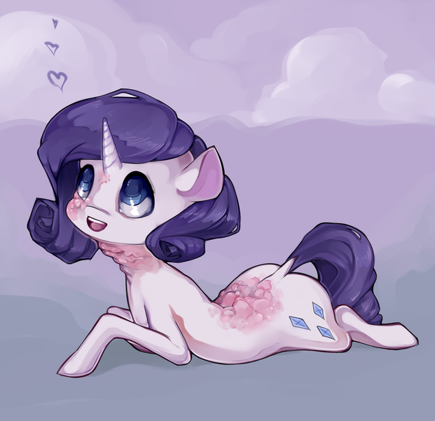 Size: 2480x2396 | Tagged: grimdark, artist:misukitty, derpibooru import, rarity, pony, unicorn, female, mare, solo, tumor