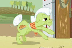 Size: 723x485 | Tagged: safe, derpibooru import, screencap, granny smith, pony, where the apple lies, animated, dis gon b gud, gif, rocking chair, solo
