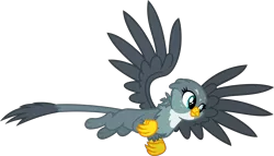 Size: 11221x6400 | Tagged: safe, artist:korsoo, derpibooru import, gabby, gryphon, the fault in our cutie marks, absurd resolution, flying, simple background, solo, .svg available, transparent background, vector