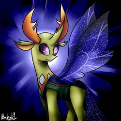 Size: 1024x1024 | Tagged: artist:littlemidnight1, changedling, changeling, derpibooru import, king thorax, safe, solo, thorax, to where and back again