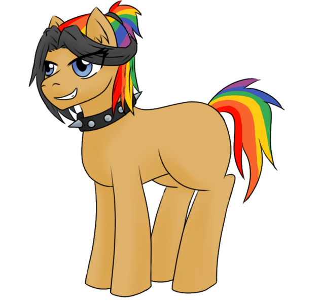 Size: 838x800 | Tagged: safe, artist:jolliapplegirl, derpibooru import, oc, oc:epic rhyme, unofficial characters only, earth pony, pony, female, mare, next generation, offspring, parent:quibble pants, parent:rainbow dash, parents:quibbledash, solo