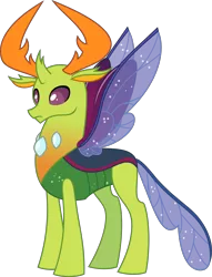 Size: 8126x10628 | Tagged: absurd resolution, artist:pink1ejack, changedling, changeling, changeling king, derpibooru import, king thorax, male, safe, simple background, solo, thorax, to where and back again, transparent background, vector