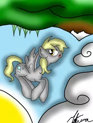 Size: 2500x3300 | Tagged: safe, artist:purple-ninja-kaylan, derpibooru import, derpy hooves, pegasus, pony, female, mare, solo