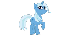 Size: 1560x799 | Tagged: safe, artist:magictimeymare12, derpibooru import, trixie, pony, unicorn, alternate hairstyle, female, mare, simple background, solo, transparent background, vector