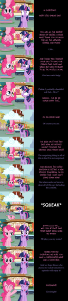 Size: 3296x14588 | Tagged: safe, artist:mlp-silver-quill, derpibooru import, pinkie pie, twilight sparkle, twilight sparkle (alicorn), alicorn, pony, comic:pinkie pie says goodnight, autumn, broom, cloud, comic, ponyville, squeak, sweeping, sweepsweepsweep, twilight sweeple, united kingdom