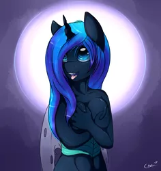 Size: 2500x2650 | Tagged: anthro, anthro oc, artist:chapaevv, blue changeling, breasts, changeling, changeling oc, changeling queen, changeling queen oc, commission, derpibooru import, female, oc, oc:mellatune, simple background, solo, solo female, suggestive, unofficial characters only, ych result