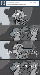 Size: 666x1242 | Tagged: artist:egophiliac, basket, cartographer's cap, derpibooru import, exploitable meme, hat, meme, moonstuck, reaction guys, safe, sea pony, unamused, underwater, underwater basket weaving