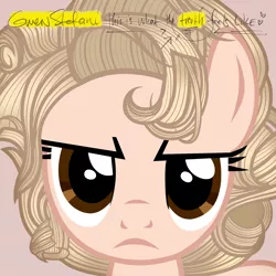 Size: 1280x1280 | Tagged: album cover, artist:aldobronyjdc, cover, derpibooru import, gwen stefani, music, parody, ponified, ponified album cover, safe, solo