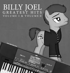 Size: 2156x2248 | Tagged: album cover, artist:aldobronyjdc, billy joel, cover, derpibooru import, music, parody, ponified, ponified album cover, safe, solo