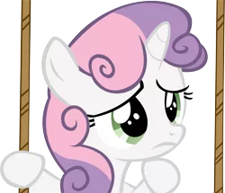 Size: 12115x10429 | Tagged: absurd resolution, artist:cyanlightning, derpibooru import, safe, simple background, solo, .svg available, sweetie belle, the fault in our cutie marks, thinking, transparent background, vector