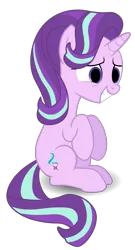 Size: 5393x10000 | Tagged: absurd resolution, artist:pontology, artist:post-it, derpibooru import, edit, editor:pontology, empty eyes, no catchlights, safe, simple background, smiling, solo, starlight glimmer, transparent background, vector