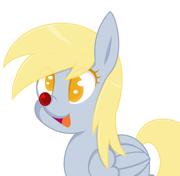 Size: 4320x4208 | Tagged: safe, artist:starshame, derpibooru import, derpy hooves, pegasus, pony, absurd resolution, female, mare, red nose, simple background, solo, transparent background