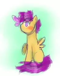 Size: 750x950 | Tagged: safe, artist:starshame, derpibooru import, scootaloo, solo