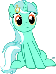 Size: 1818x2423 | Tagged: safe, artist:arifproject, derpibooru import, lyra heartstrings, pony, :3, cute, lyrabetes, simple background, sitting, sitting catface meme, solo, transparent background, vector