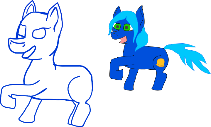 Size: 719x434 | Tagged: safe, artist:planetkiller, derpibooru import, oc, oc:adora belle, unofficial characters only, earth pony, pony, inkscape, practice drawing, simple background, transparent background, vector