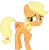 Size: 3017x3089 | Tagged: safe, artist:cloudyglow, artist:yanoda, derpibooru import, applejack, earth pony, pony, where the apple lies, .ai available, freckles, hatless, missing accessory, raised hoof, rubbing, sad, simple background, solo, teenage applejack, transparent background, unhapplejack, upset, vector, younger