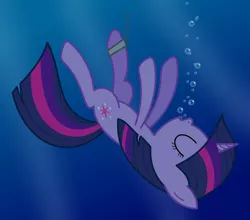 Size: 2100x1850 | Tagged: air bubble, artist:bladedragoon7575, asphyxiation, bubble, chained, commission, derpibooru import, drowning, imminent death, semi-grimdark, sinking, solo, twilight sparkle, underwater
