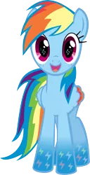 Size: 3103x6075 | Tagged: artist:meganlovesangrybirds, cute, derpibooru import, rainbow dash, rainbow power, rainbow power-ified, safe, simple background, solo, transparent background, vector