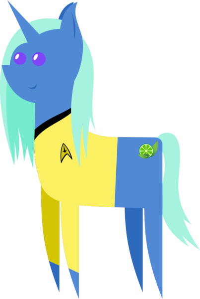 Size: 699x1041 | Tagged: artist:walkcow, cutie mark, derpibooru import, oc, pointy ponies, safe, simple background, solo, star trek, transparent background, unofficial characters only, vector