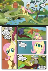 Size: 1024x1497 | Tagged: artist:kazziepones, artist:zaron, comic, comic:lonely hooves, derpibooru import, discord, fluttershy, safe