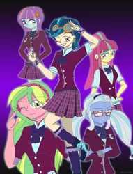 Size: 5000x6538 | Tagged: safe, artist:bakumaru01, derpibooru import, indigo zap, lemon zest, sour sweet, sugarcoat, sunny flare, equestria girls, friendship games, absurd resolution, shadow five