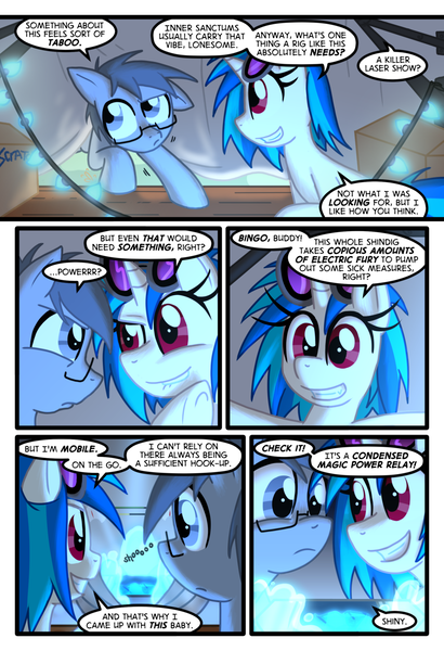 Size: 1024x1497 | Tagged: artist:kazziepones, artist:zaron, comic:lonely hooves, derpibooru import, glasses, oc, oc:lonely hooves, safe, vinyl scratch