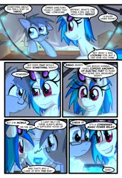 Size: 1024x1497 | Tagged: artist:kazziepones, artist:zaron, comic:lonely hooves, derpibooru import, glasses, oc, oc:lonely hooves, safe, vinyl scratch