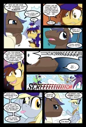 Size: 1024x1497 | Tagged: safe, artist:kazziepones, artist:zaron, derpibooru import, derpy hooves, oc, pegasus, pony, comic:lonely hooves, female, mare