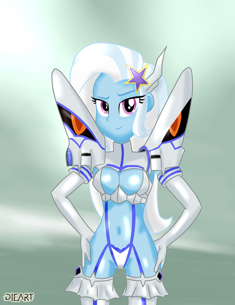 Size: 3090x4000 | Tagged: suggestive, artist:dieart77, derpibooru import, trixie, equestria girls, anime, belly button, breasts, busty trixie, clothes, commission, cosplay, crossover, female, hand on hip, kill la kill, raised eyebrow, ryoka yuzuki, satsuki kiryuin, solo, solo female, voice actor joke