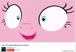 Size: 727x500 | Tagged: anime, derpibooru import, every little thing she does, meme, pinkie pie, safe, solo, top 10 anime list parody, watchmojo.com, youtube