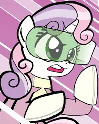 Size: 549x691 | Tagged: derpibooru import, friends forever, idw, outfit catalog, power rangers, safe, solo, spoiler:comic, spoiler:comicff2, sweetie belle