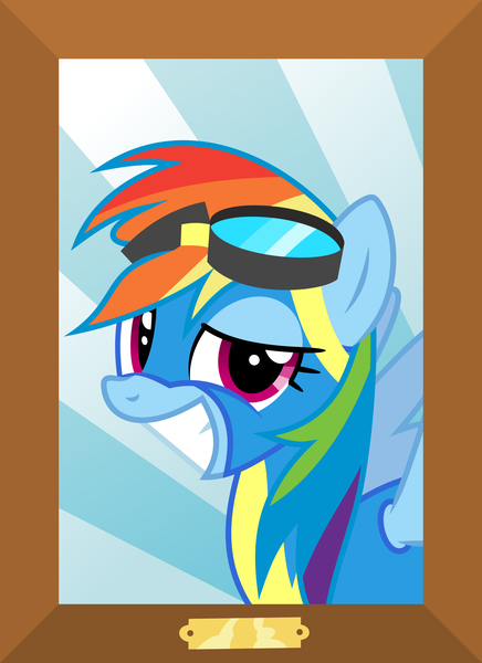 Size: 2182x3000 | Tagged: safe, artist:valadrem, derpibooru import, rainbow dash, pegasus, pony, top bolt, clothes, faic, female, grin, looking at you, mare, picture, rainbow dash is best facemaker, smiling, smug, smugdash, solo, vector, wonderbolts uniform