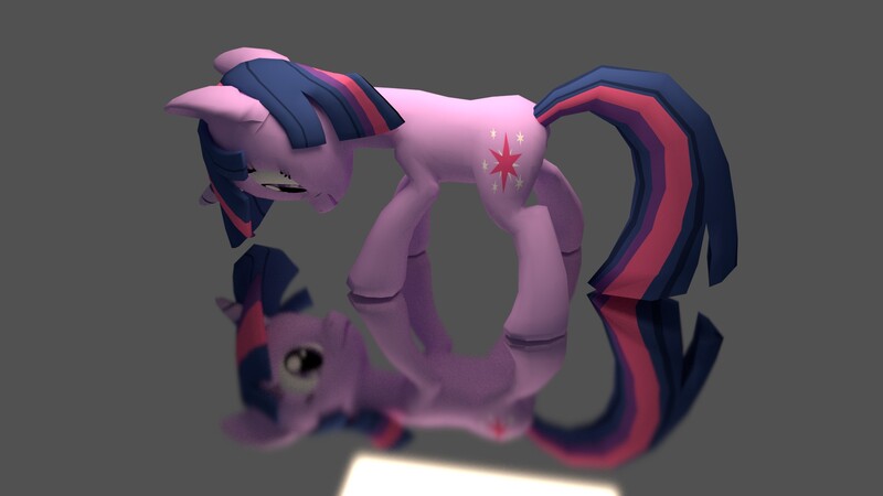 Size: 1920x1080 | Tagged: safe, artist:lavik1988, derpibooru import, twilight sparkle, 3d, reflection, solo