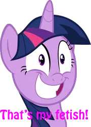 Size: 1280x1778 | Tagged: safe, derpibooru import, twilight sparkle, twilight sparkle (alicorn), alicorn, pony, top bolt, faic, meme, reaction image, simple background, smiling, solo, that is my fetish, transparent background, updated, wide eyes