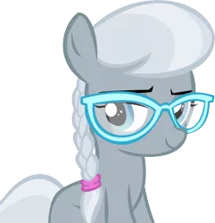 Size: 11063x11460 | Tagged: absurd resolution, artist:cyanlightning, derpibooru import, glasses, missing accessory, missing cutie mark, safe, silver spoon, simple background, solo, .svg available, transparent background, twilight time, vector