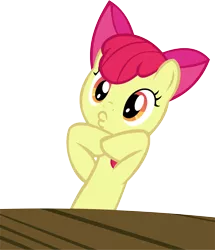 Size: 10422x12137 | Tagged: absurd resolution, apple bloom, artist:cyanlightning, derpibooru import, duckface, safe, simple background, solo, .svg available, table, transparent background, twilight time, vector
