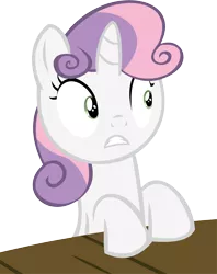 Size: 9960x12556 | Tagged: absurd resolution, artist:cyanlightning, derpibooru import, safe, simple background, solo, .svg available, sweetie belle, table, transparent background, twilight time, vector