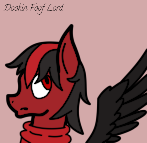 Size: 2694x2622 | Tagged: artist:dookin, derpibooru import, fanart, oc, red and black oc, safe, solo, unofficial characters only