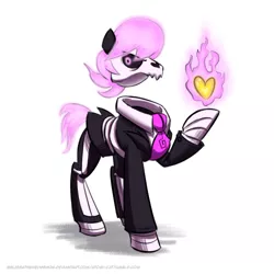 Size: 500x500 | Tagged: artist:atomi-cat, bone, derpibooru import, lewis, mystery skulls, ponified, safe, skeleton, skeleton pony, solo